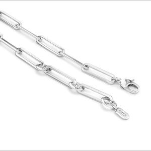 A JENNY BIRD ORIGINAL - THE STEVIE CHAIN LINK NECKLACE in high polished silver.